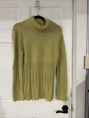 Axcess Olive Green Cowl Neck Sweater